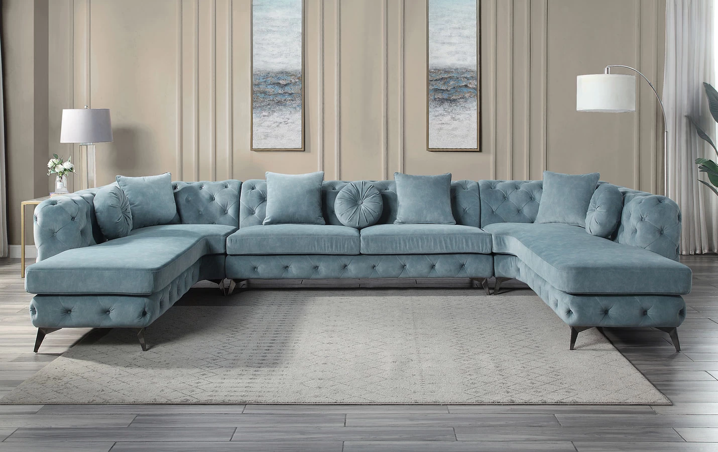 Atronia Sectional (Deep Green) 1 Atronia Sectional (Deep Green)