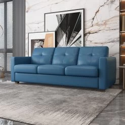 Noci Sofa W/ Sleeper (Blue)