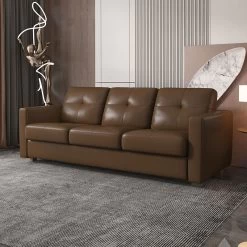 Noci Sofa W/ Sleeper (Brown)
