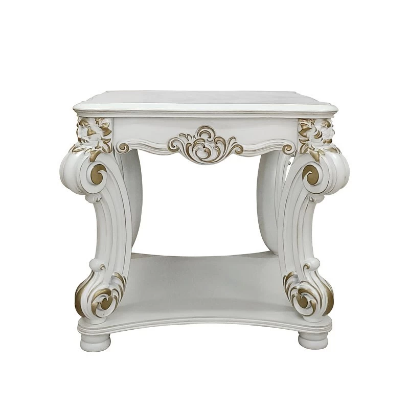 Vendome Open Shelf End Table (Antique Pearl) 1 Vendome Open Shelf End Table (Antique Pearl)