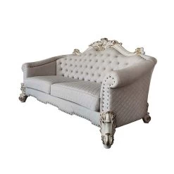 Vendome II Ivory Fabric Sofa (Antique Pearl) -Professional Furniture Discount Store LV01329 sofa 3