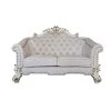 Vendome II Ivory Fabric Loveseat (Antique Pearl)