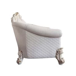 Vendome II Ivory Fabric Loveseat (Antique Pearl) -Professional Furniture Discount Store LV01330 loveseat 4