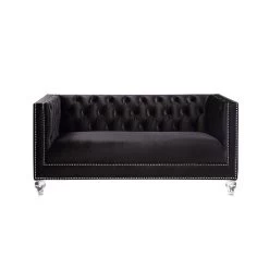 Heibero Loveseat (Black) 6 Heibero Loveseat (Black) -Professional Furniture Discount Store LV01404 loveseat 3