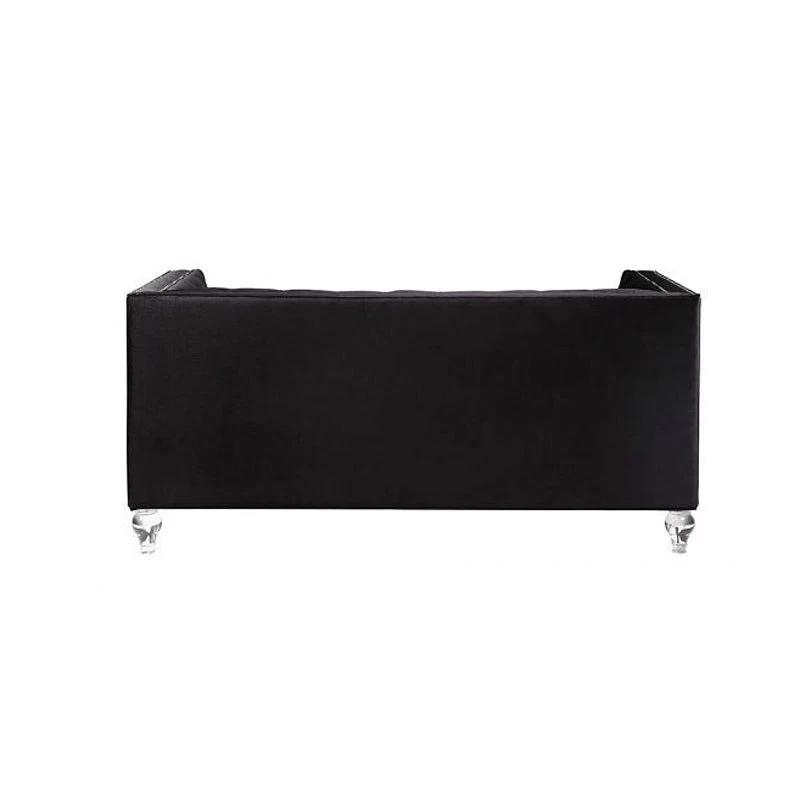 Heibero Loveseat (Black) 4 Heibero Loveseat (Black) - Image 4