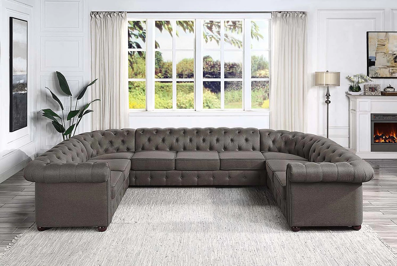Jakim Sectional (Brown) 1 Jakim Sectional (Brown)