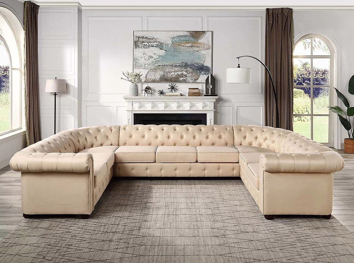 Jakim Sectional (Beige) 1 Jakim Sectional (Beige)